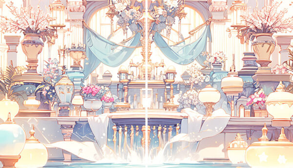 アクリル背景ボード《AIシリーズ》（Fairy Court／妖精の宮廷 02）　No.87
