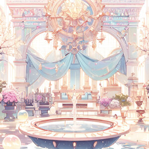 アクリル背景ボード《AIシリーズ》（Fairy Court／妖精の宮廷 03）　No.88