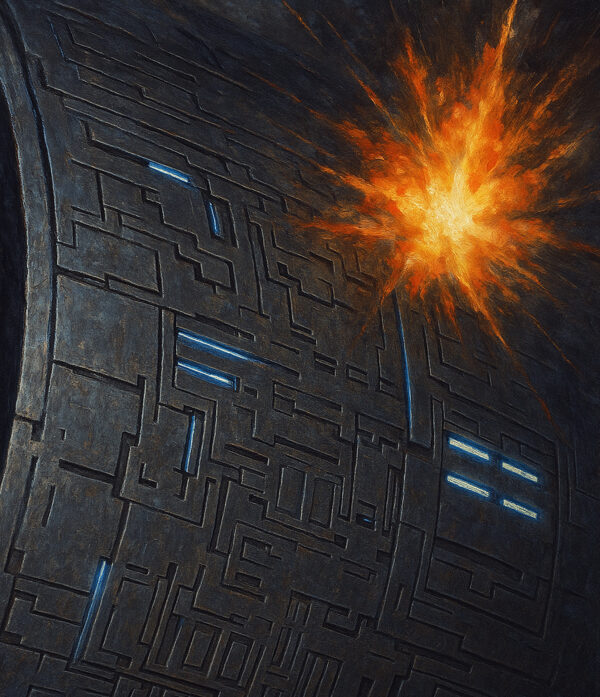 アクリル背景ボード《AIシリーズ》（宇宙構造物の爆風背景）　No.104