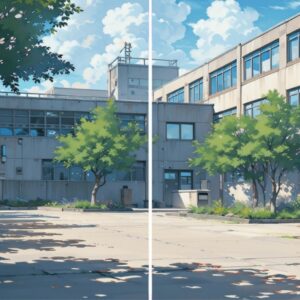 アクリル背景ボード《AIシリーズ》（Ever There, Ever Ours／いつもそこに、いつも私たちの場所として　01）　No.49