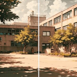 アクリル背景ボード《AIシリーズ》（Ever There, Ever Ours／いつもそこに、いつも私たちの場所として　02）　No.50