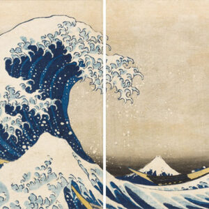 アクリル背景ボード（The Great Wave off Kanagawa／神奈川沖浪裏）　No.106