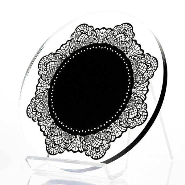 Midnight Lace Black（ミッドナイトレース ブラック）　No.311　直径１０ｃｍ×厚さ５ｍｍ